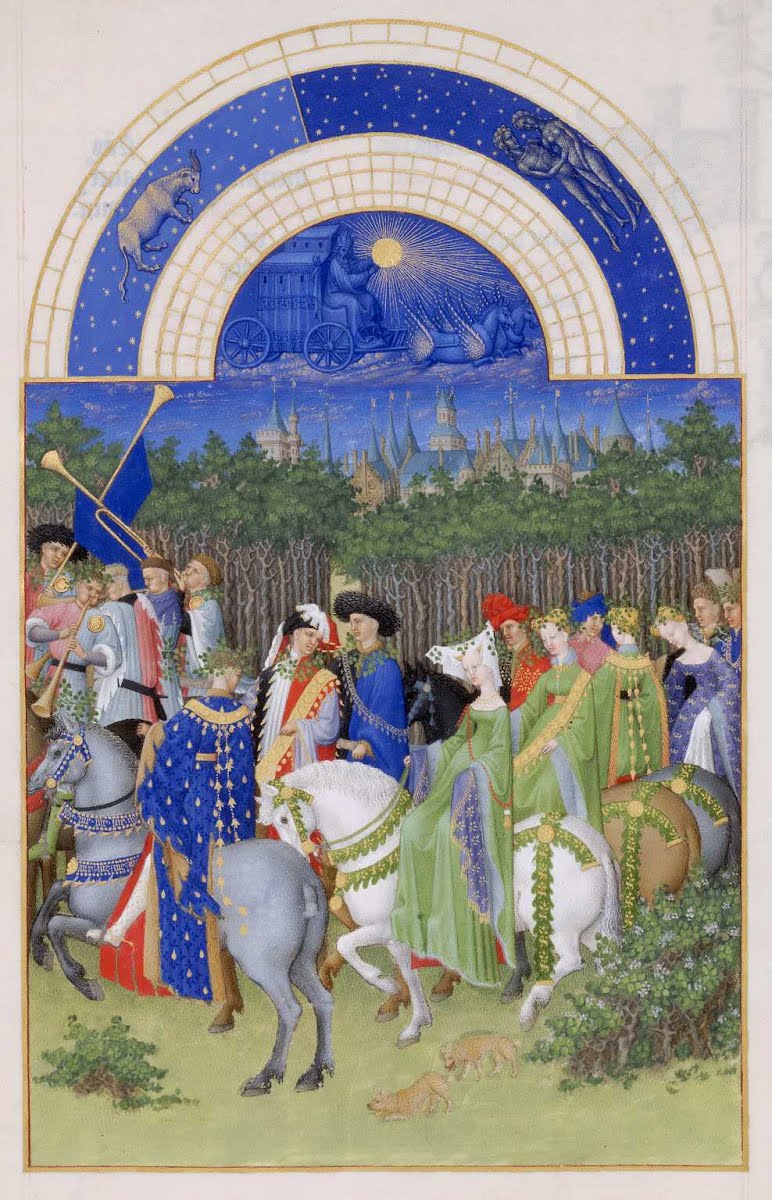 Tres Riches Heures Du Duc De Berry Mois De Mai Freres Limbourg Google Arts Culture