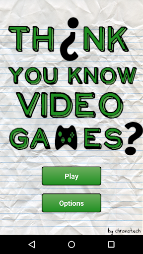 Think you know Games Quiz