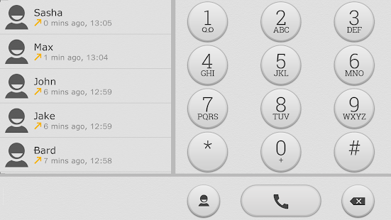 ExDialer Theme White Graphite Screenshots 2