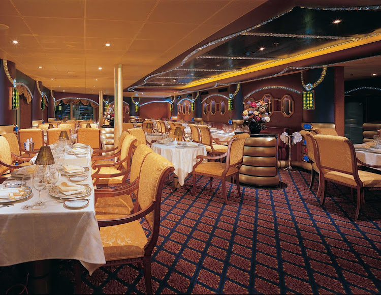 Reserve a table at Harry's Supper Club, the popular steakhouse on Carnival Liberty.