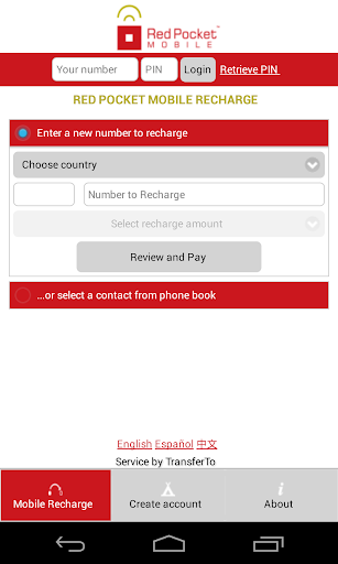 Red Pocket Mobile Recharge