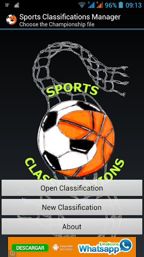 Sports Classifications Manager