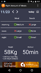 Lastest 80%Full Diet -Meal size diary APK