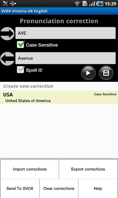 SVOX Portuguese Joaquim Voice Screen 3