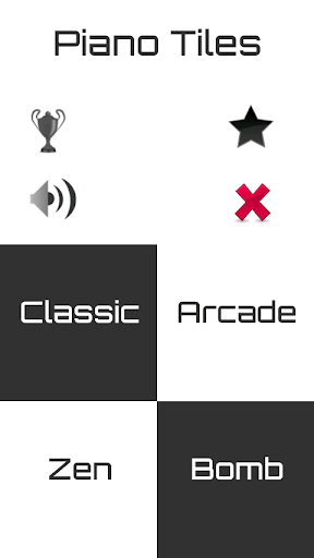 Black and White Piano Tiles