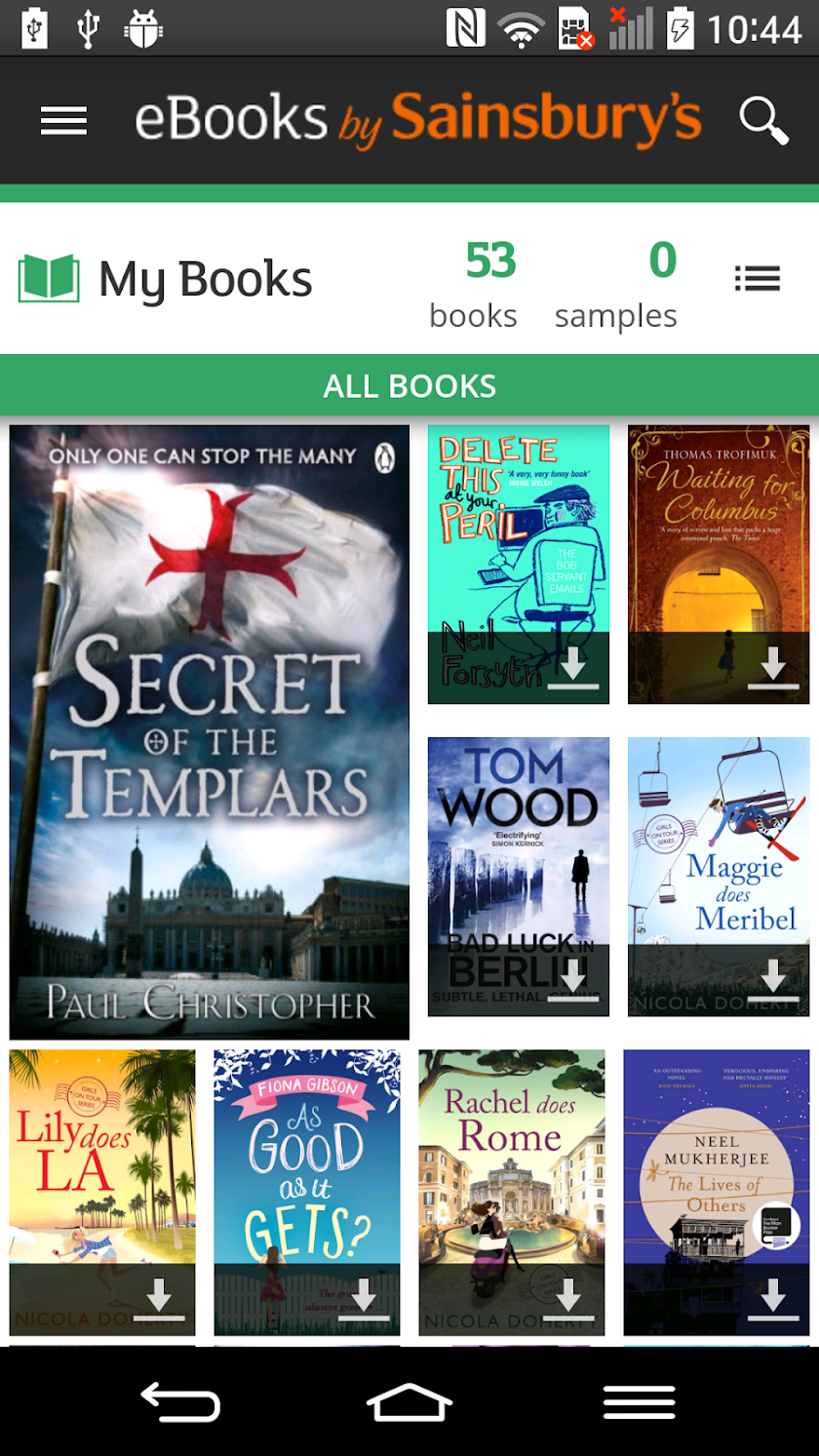eBooks by Sainsburys Screen 2