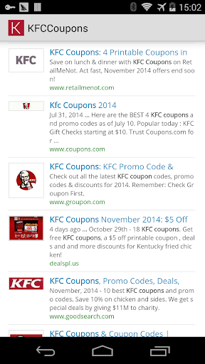 KFC Coupons USA