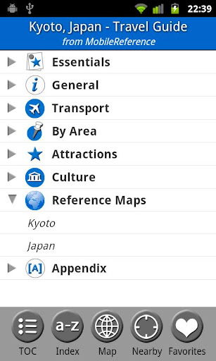 Kyoto Japan - Guide Map