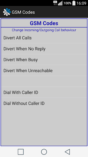 GSM Codes Calls Fowarding