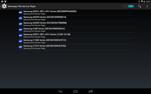 Samsung Print Service Plugin - screenshot thumbnail