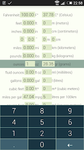 US/Metric unit converter Screenshots 2
