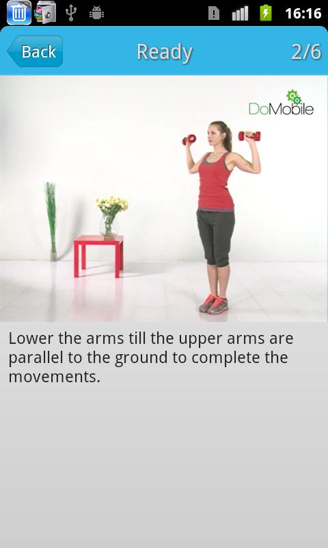 Android application Ladies Arm Workout screenshort