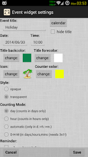 Event Countdown Widget Premium - screenshot thumbnail
