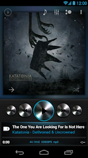 Poweramp skin Dark Metallic