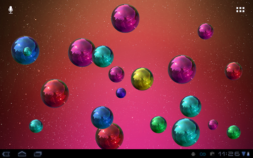 【免費個人化App】Space Bubbles Live Wallpaper-APP點子