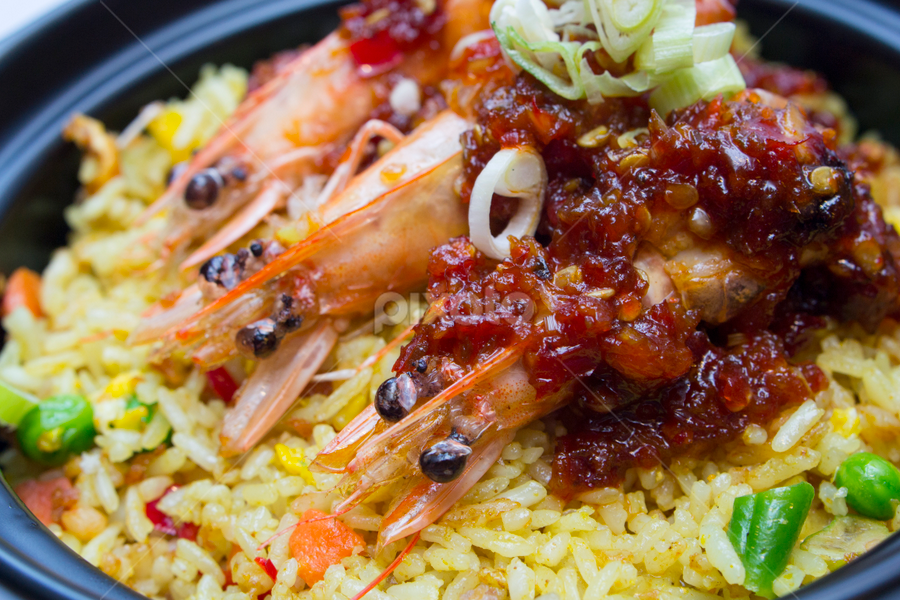 shrimp with Indonesia traditional sauce by Christian Lukman - Food & Drink Plated Food