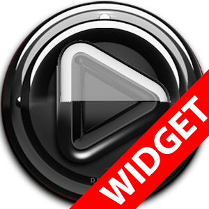 Poweramp widgetpack Black Glas