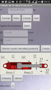 Hydraulic Cylinder Calculator screenshot 1