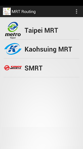 Mrt subway routing