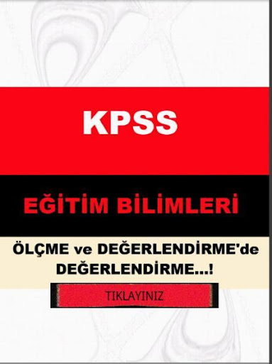 KPSS EĞİTİM BİLM.DEĞERLENDİRME