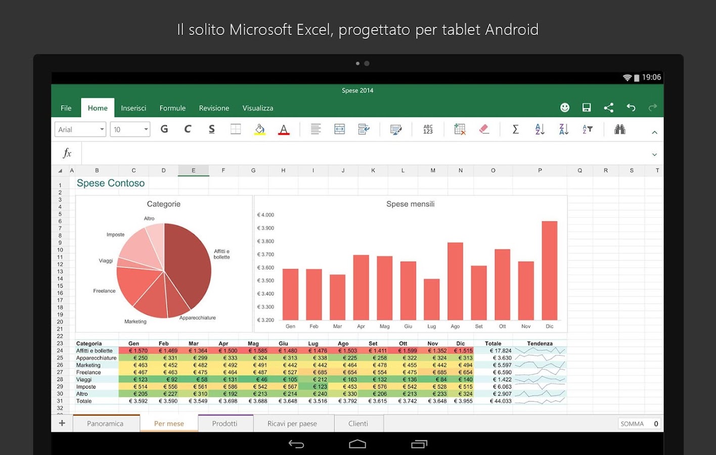 Microsoft Excel App Android su Google Play
