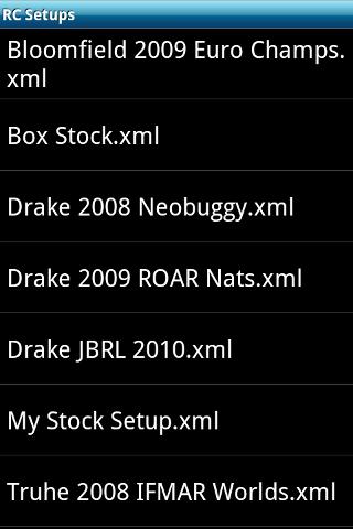 RC Setups Screen 3