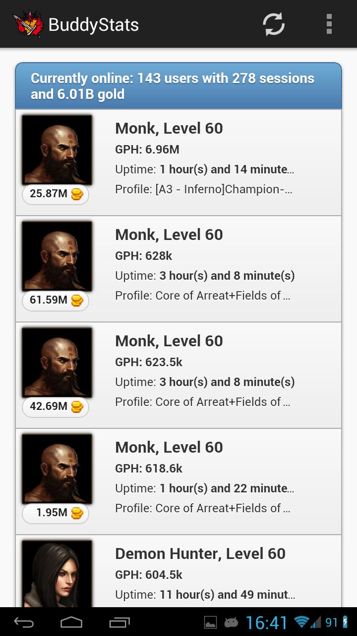 Buddystats for Demonbuddy Screen 2