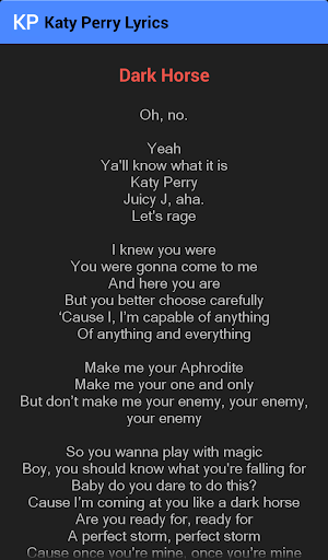 【免費音樂App】Katy Perry Songs Lyrics-APP點子