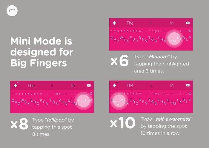  Minuum Keyboard + Smart Emoji- screenshot 