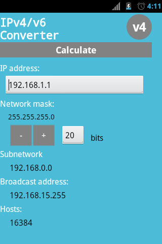 IPv4 and IPv6 Converter
