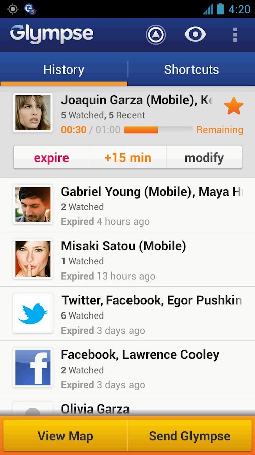 Glympse Android