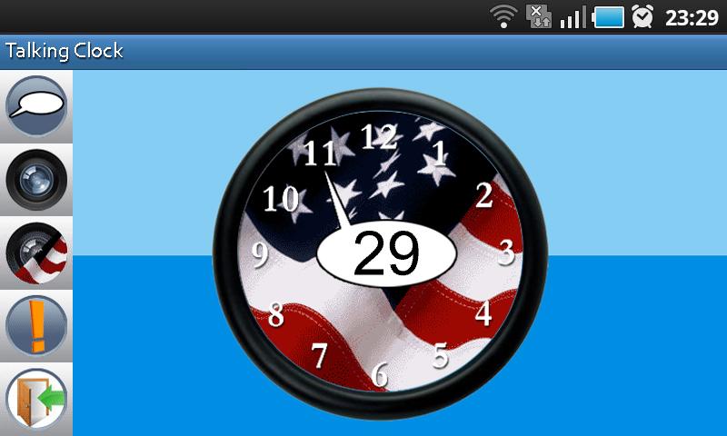 Talking Clock Screen 1