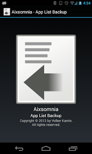 Aixsomnia - App List Backup Screenshots 3