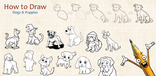 How to Draw: Dogs &amp; Puppies -  apk apps