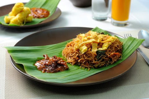 mee hoon daun pisang