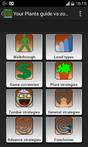 Plants Guide vs zombies2