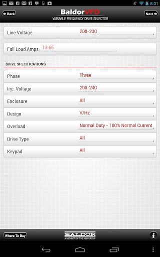 【免費商業App】Baldor VFD Selector-APP點子