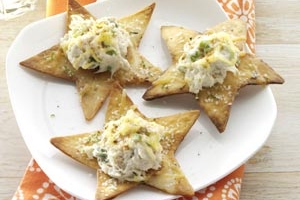 Crispy Lime Chips with Crab