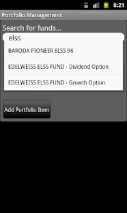 Indian Mutual Funds Tracker Screenshots 1