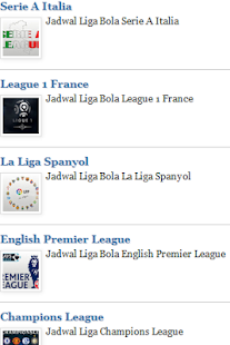 Jadwal TV Liga Bola Lengkap Screenshots 10