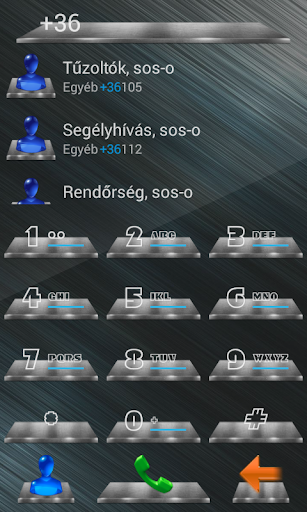 exDialer 3D Metal Theme