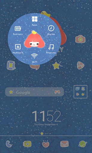 【免費個人化App】다롱이(a night sky) 도돌런처 테마-APP點子