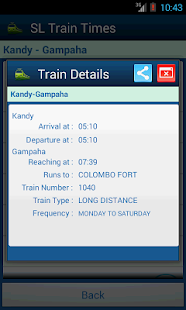 SriLanka Train Times Screenshots 7