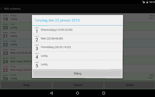 Skiftschema PLUS Screenshots 1