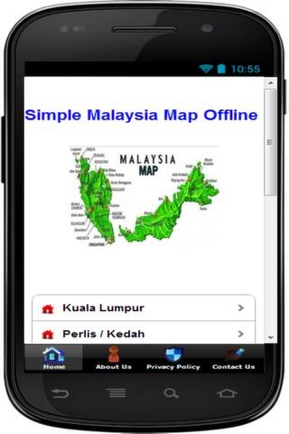 Simple Malaysia Map Offline