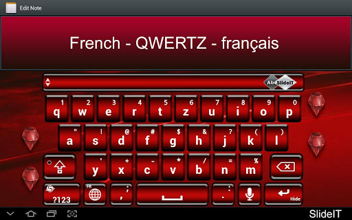 SlideIT French QWERTZ Pack