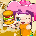 Cute Burger mobile app icon