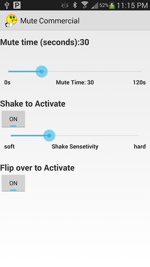    Commercial muting, Ad muter- screenshot  