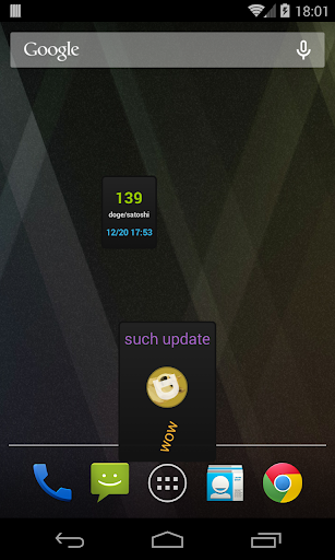 Dogecoin Widget