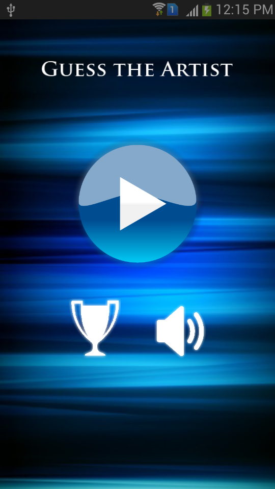 Guess the Artist - Music Quiz Screen 1